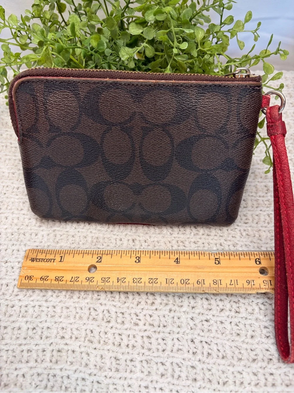 Coach wristlet signature